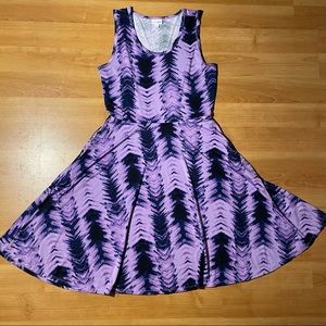 L Purple Print Nicki Dress
